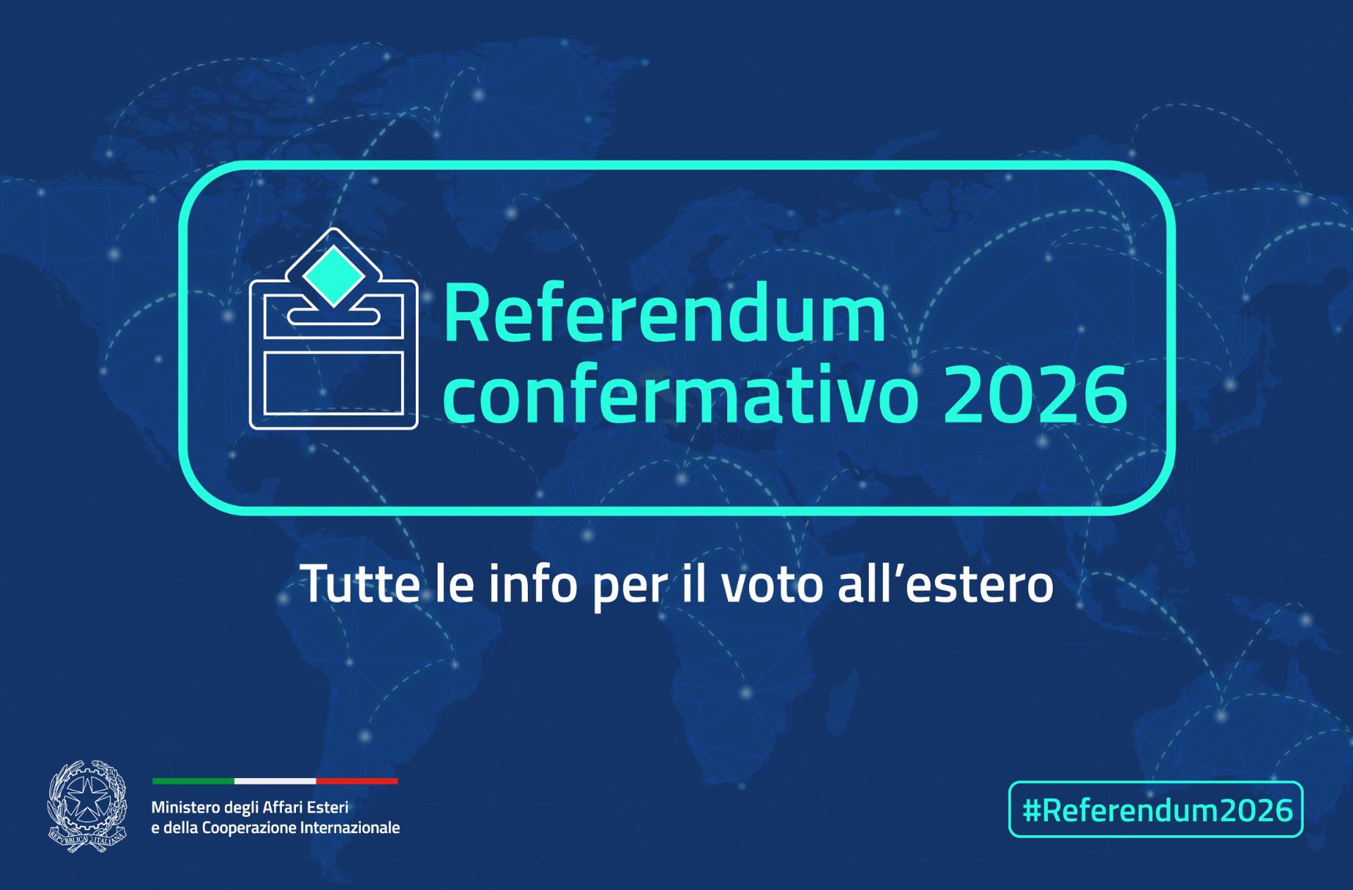 Referendum Costituzionale Confermativo 22 e 23 marzo 2026